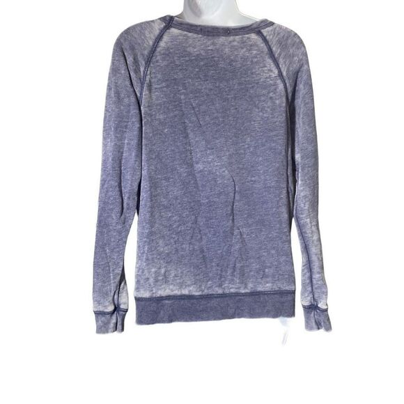 Junkfood Women's Long Sleeve Light Acid Wash Gray Sweatshirt Size S - Picture 3 of 6